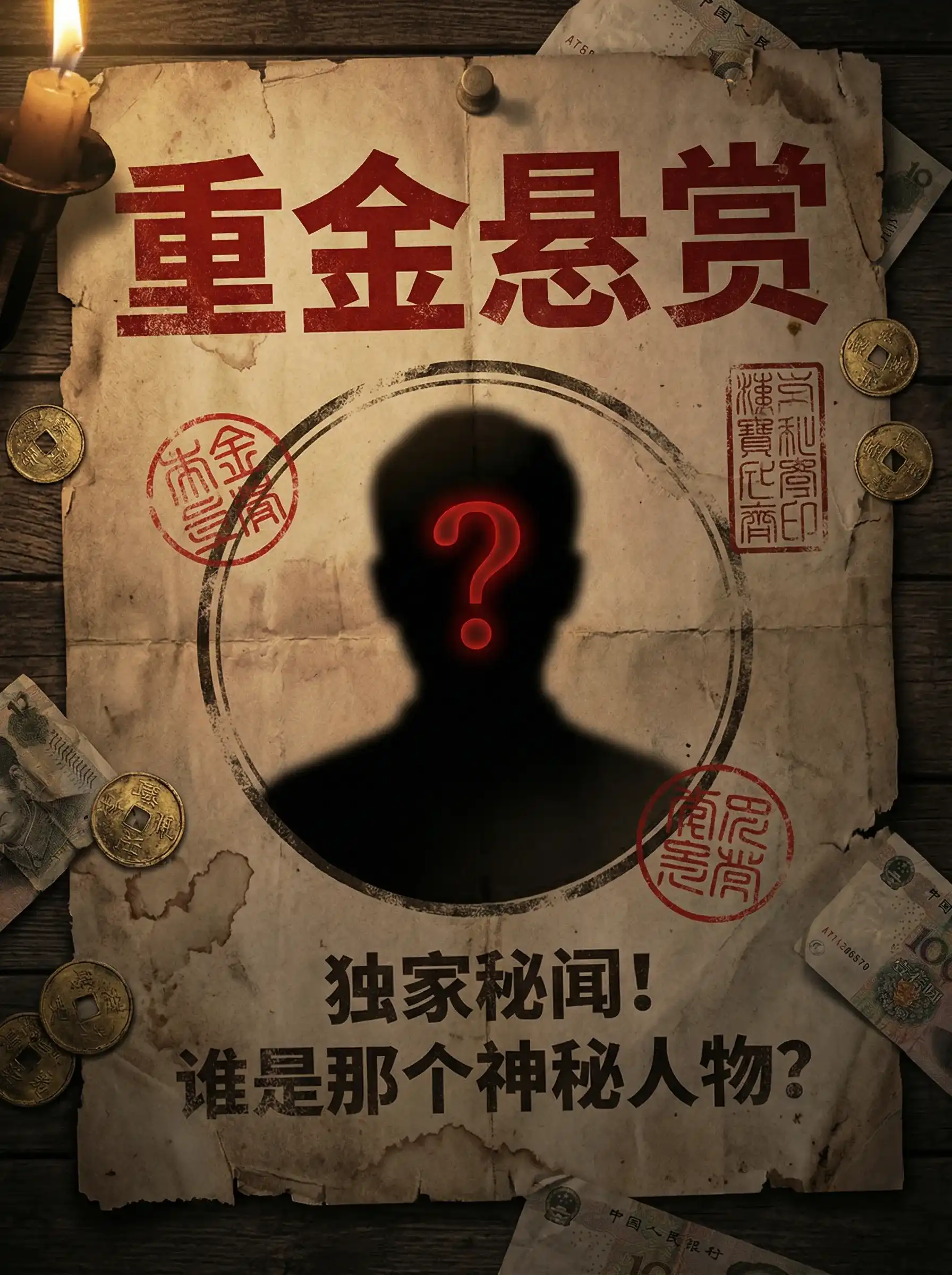 无情扌臿辶畐 - 重金悬赏线索征集令